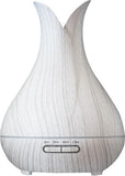 OIL DIFFUSER WOOD BLOOM ULTRASONIC IN WHITE